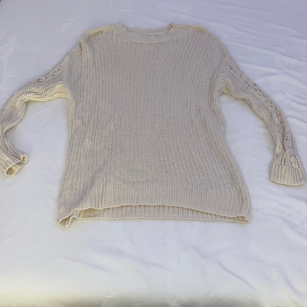 Cream knitted sweater